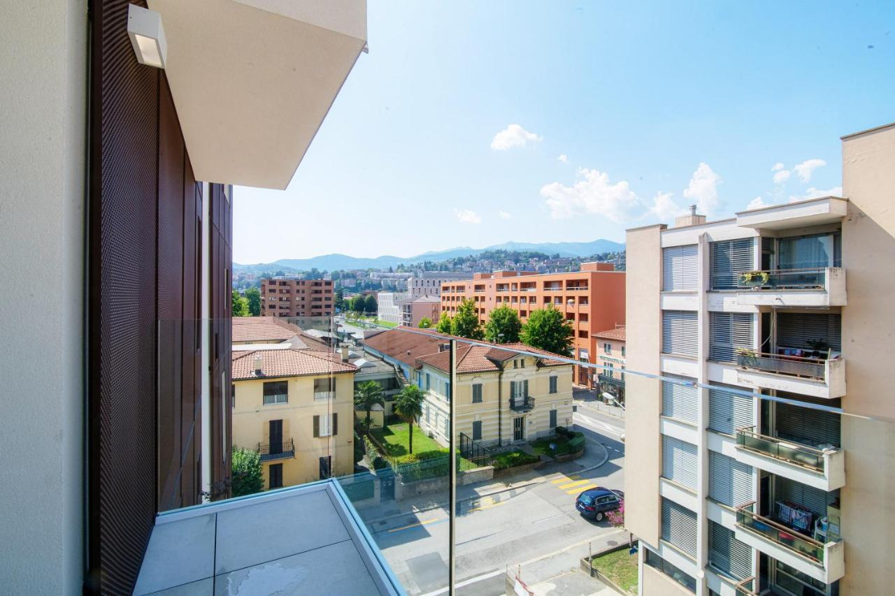 Flat Iron Apartments By Quokka 360 - Modern Building 5 Min From The Centre Of Lugano Viganello Exterior foto