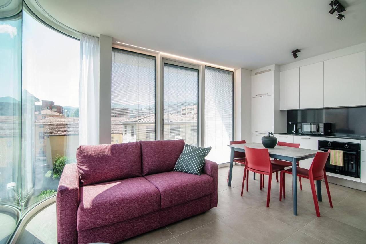 Flat Iron Apartments By Quokka 360 - Modern Building 5 Min From The Centre Of Lugano Viganello Exterior foto